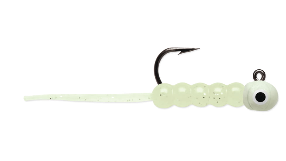 VMC Wax Tail Jig 1/50 oz, Glow, WTJ150GL