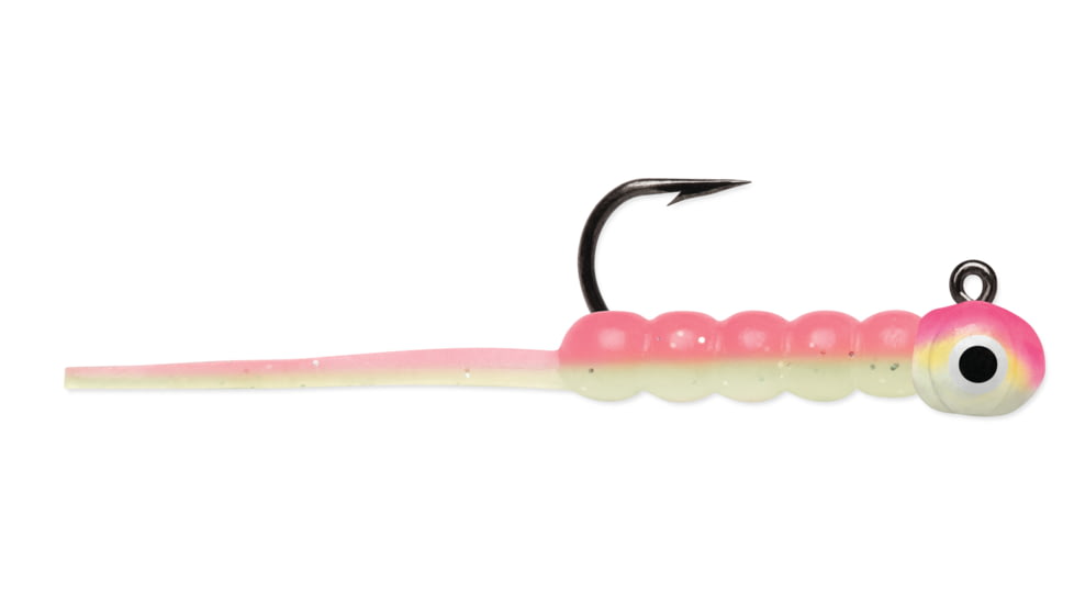 VMC Wax Tail Jig 1/50 oz, Pink Chartreuse Glow, WTJ150PCGL