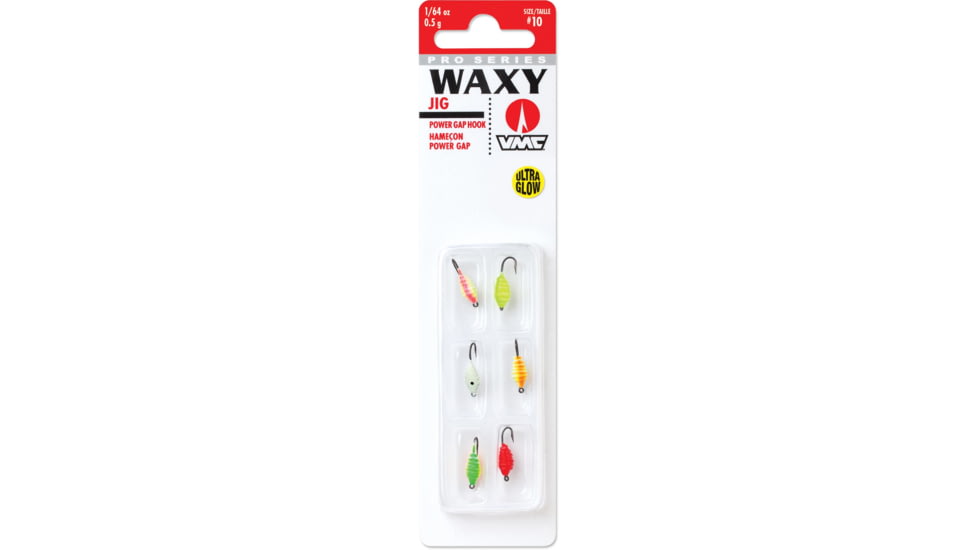 VMC Waxy Jig Kit 1/64 oz Glow, WXJ164G6
