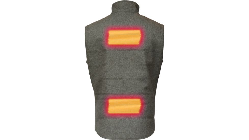 Volt Resistance Empire 7V Insulated Heated Wool Vest, Grey, Extra Large, 5V-WHV-MG-XL