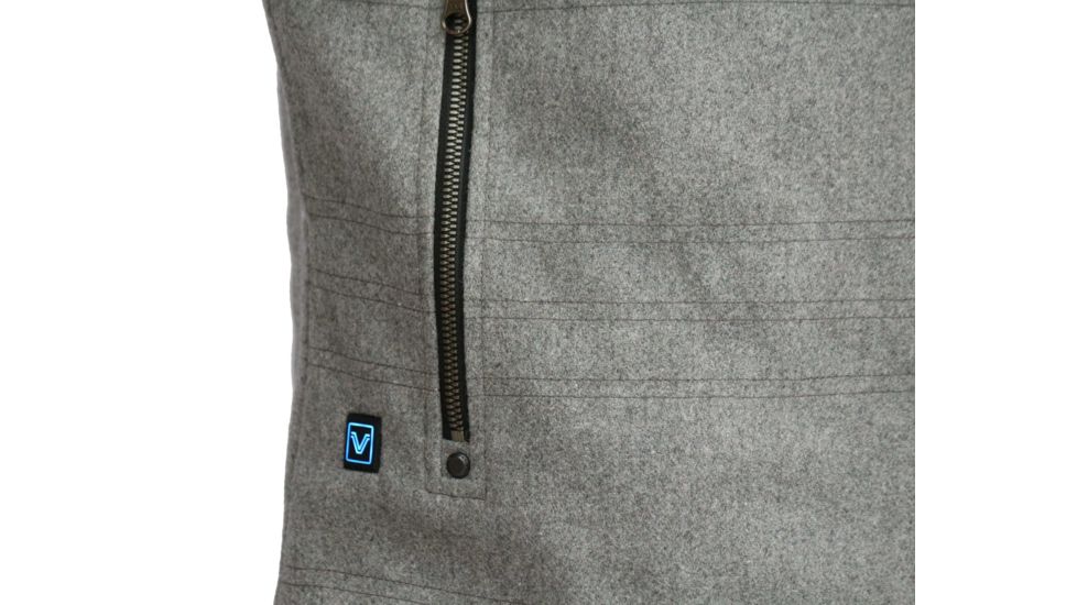 Volt Resistance Empire 7V Insulated Heated Wool Vest, Grey, Extra Large, 5V-WHV-MG-XL
