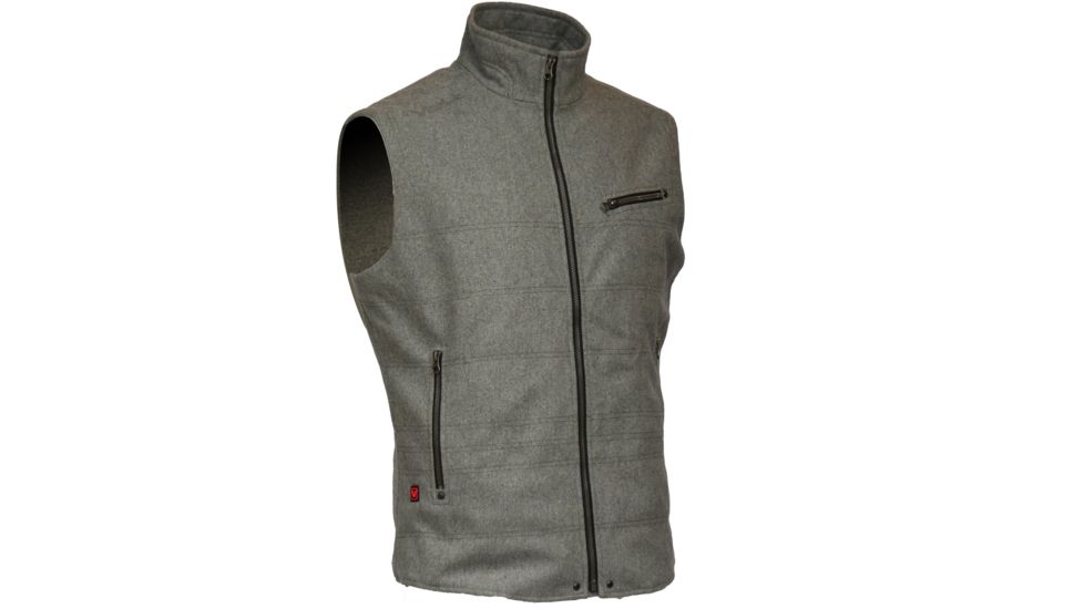 Volt Resistance Empire 7V Insulated Heated Wool Vest, Grey, Extra Large, 5V-WHV-MG-XL