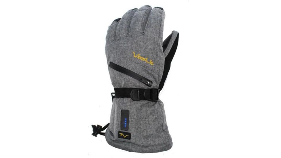 Volt Resistance Maxima 7V Nylon Heated Snow Gloves, Grey, 2XL, GL-7V-MX-2XL