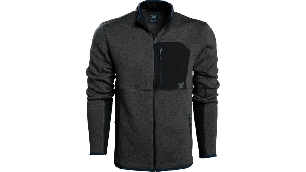 Vortex Anchor Point Fleece Full Zip - Mens, Grey Heather, 2X, 220-25-GHT2X