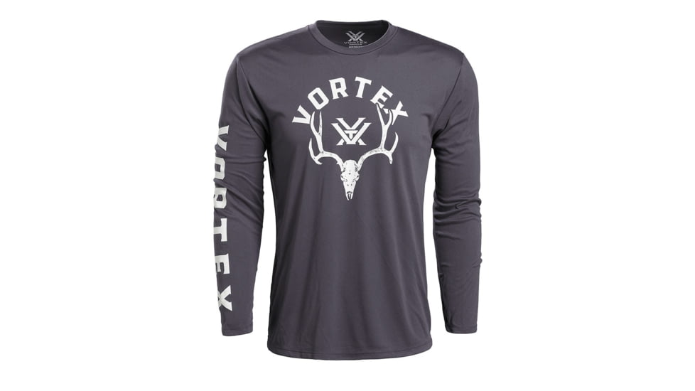 Vortex Antler Envy Long Sleeve T-Shirt - Mens, Charcoal, Large, 219054-CHRL