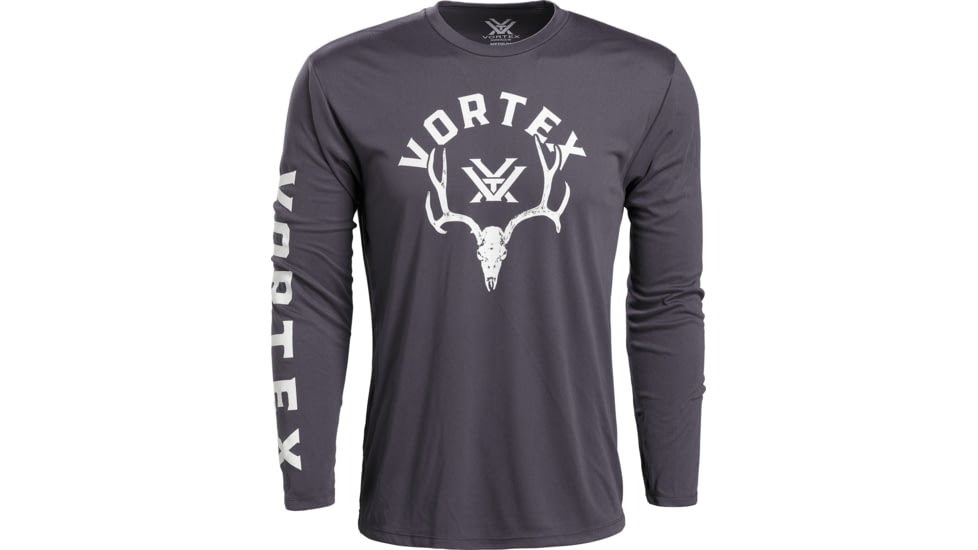 Vortex Antler Envy Long Sleeve T-Shirt - Mens, Charcoal, Large, 219054-CHRL