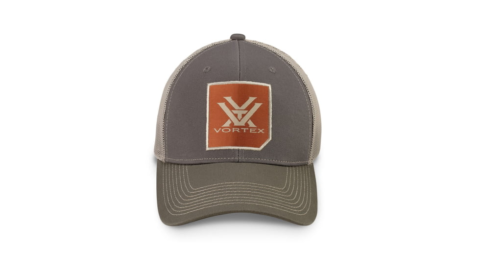 Vortex Clipped Corner Cap - Mens, Charcoal, One Size, 220-40-CHR