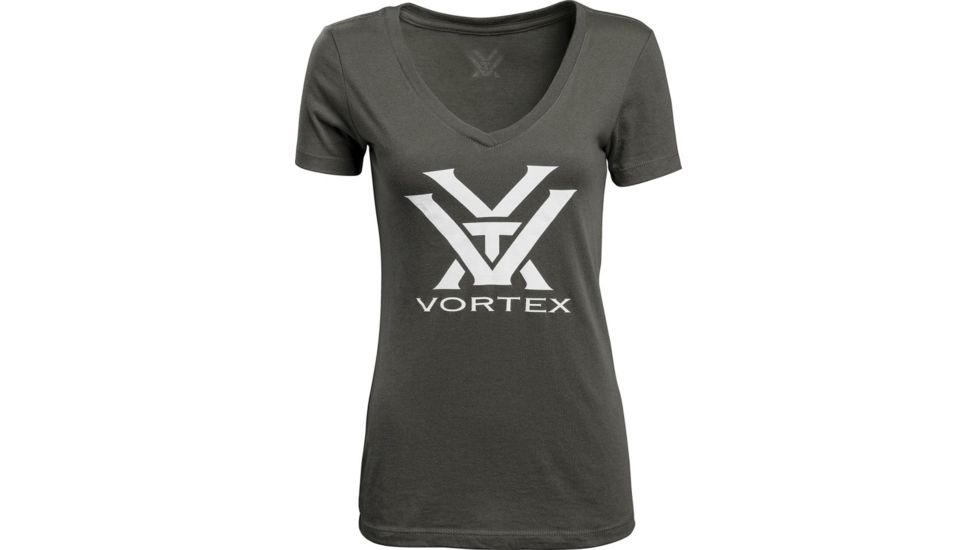 Vortex Core Logo T-Shirt - Womens, Dark Grey /White Logo, Large, 120-17-DGRL