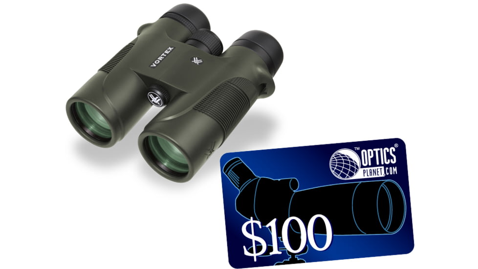 Vortex Diamondback 10x42mm Binocular & 100 OpticsPlanet.com Email Gift Certificate