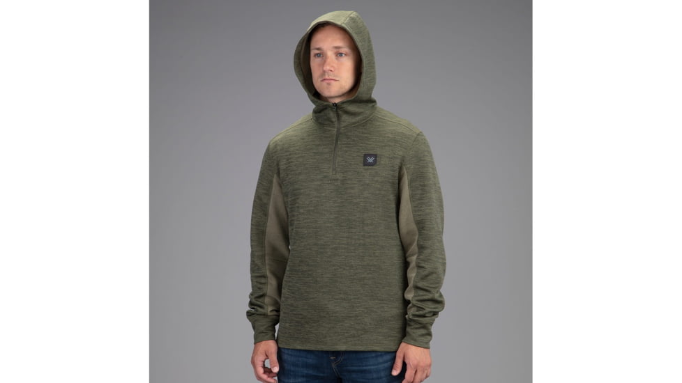 Vortex Frontier Limits 1/4 Zip Hoodie Pullover - Mens, Mayfly, Large, 220-17-MFYL
