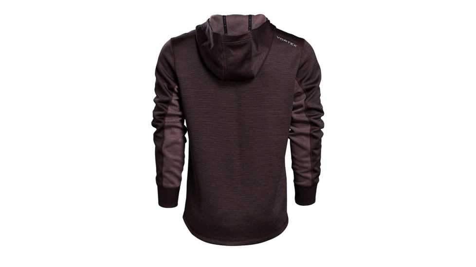 Vortex Frontier Limits 1/4 Zip Hoodie Pullover - Mens, Rich Mahogany, Large, 220-17-RMAL
