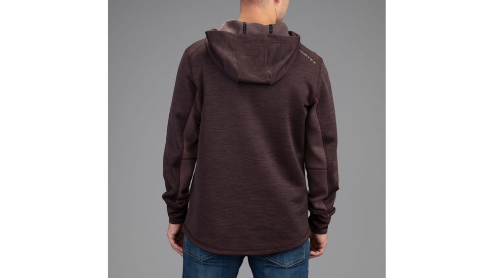 Vortex Frontier Limits 1/4 Zip Hoodie Pullover - Mens, Rich Mahogany, Large, 220-17-RMAL