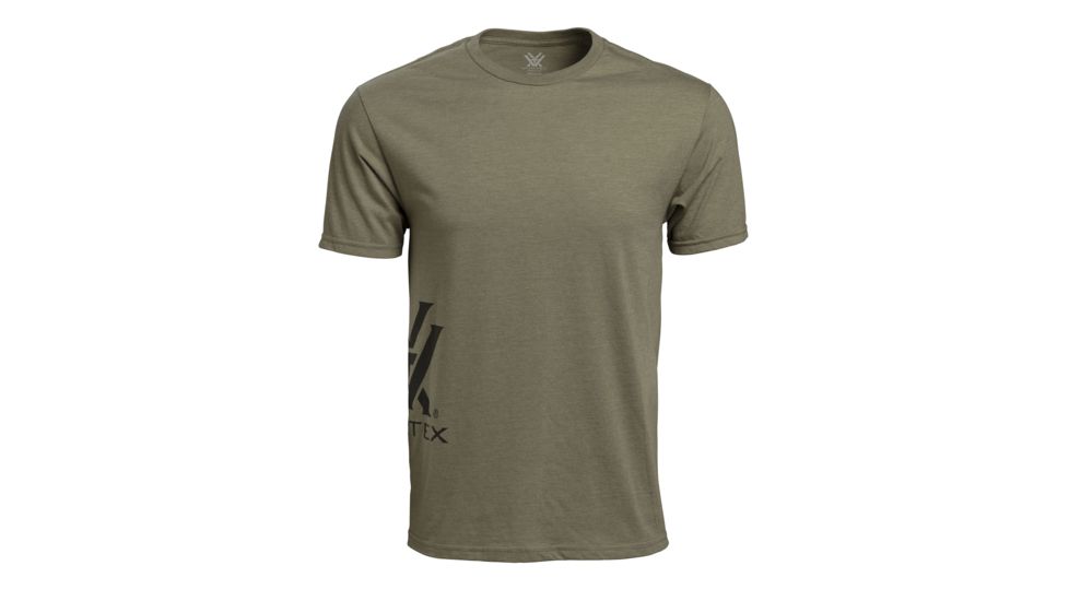 Vortex Men's Side Graphic SS Tee, Olive Heather, M 119050-OLH-M