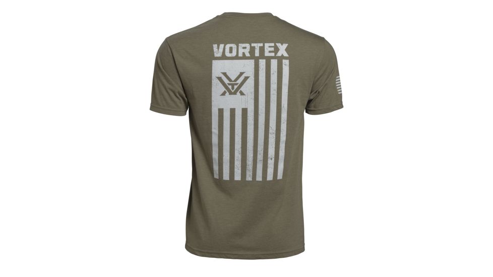 Vortex Men's SS Patriot Tee, Olive Heather, L 119045-OLH-L