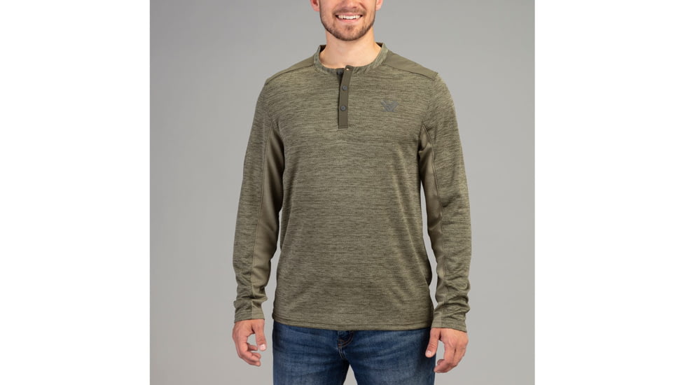 Vortex Northern Heights Henley Long Sleeve - Mens, Forest, 2X, 220-19-FOR2X