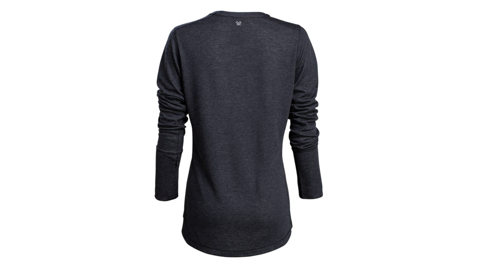 Vortex Point To Point Long Sleeve Shirt - Womens, Black Heather, Small, 220-27-BLHS