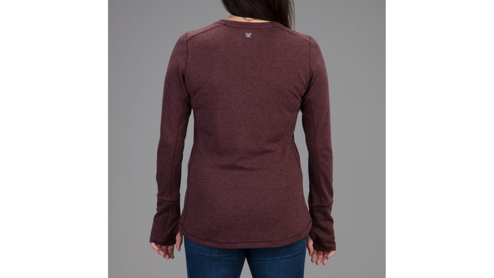 Vortex Point To Point Long Sleeve Shirt - Womens, Rich Mahogany, Small, 220-27-RMAS