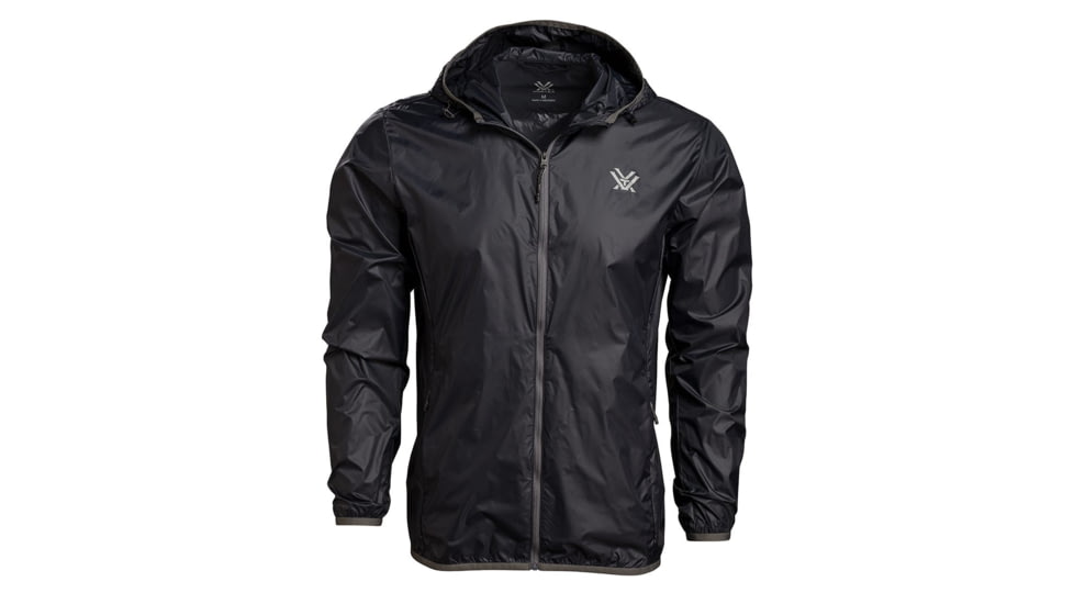 Vortex Storm Silencer Full Zip Rain Breaker Jacket - Mens, Black, Small, 121-43-BLKS