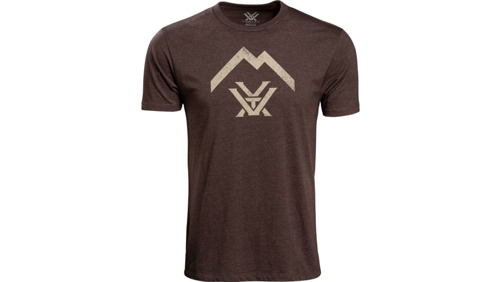 Vortex Thin Air Logo T-Shirt - Mens, Brown Heather, Large, 120-19-BRHL