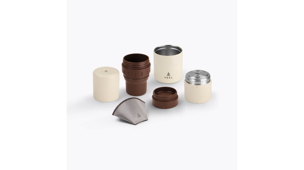 VSSL Nest Pour-Over Coffee Kit, Cream/Coffee, B144251-000