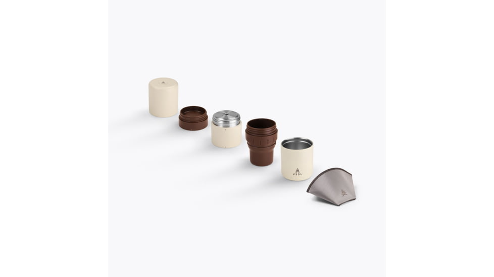 VSSL Nest Pour-Over Coffee Kit, Cream/Coffee, B144251-000