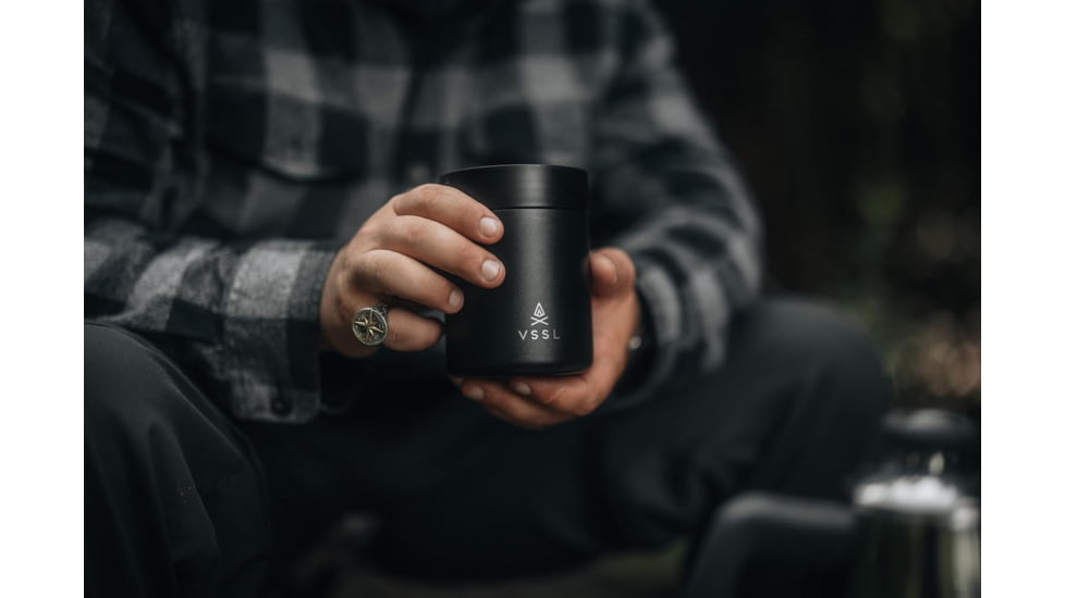 VSSL Nest Pour-Over Coffee Kit w/Java G25 Grinder Gift Set, Black, B145000-000