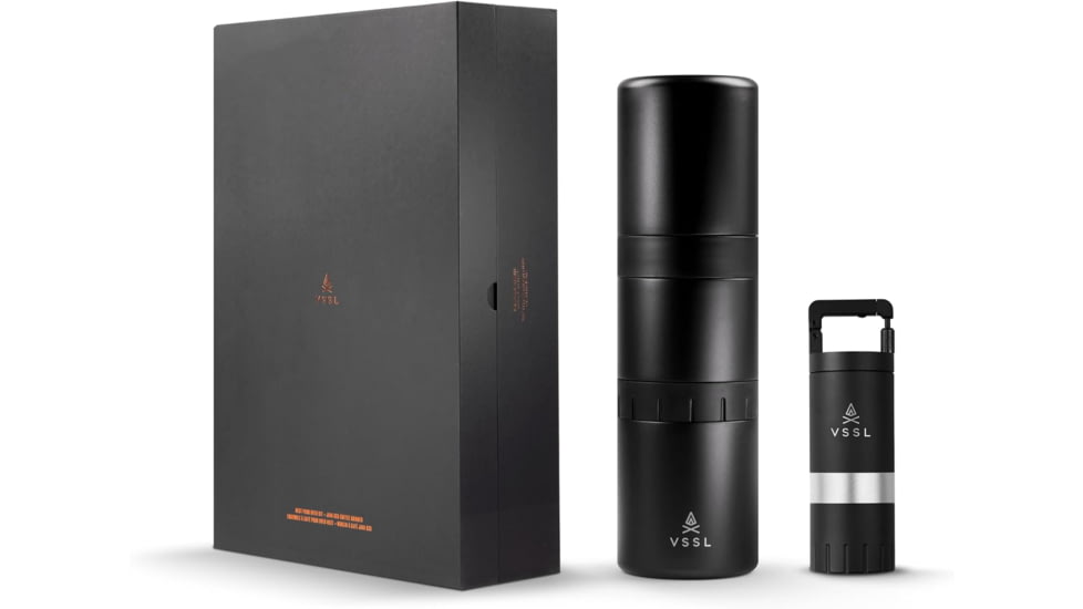 VSSL Nest Pour-Over Coffee Kit w/Java G25 Grinder Gift Set, Black, B145000-000