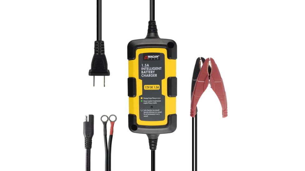 Wagan 1.5-Amp Intelligent Battery Charger, 7402