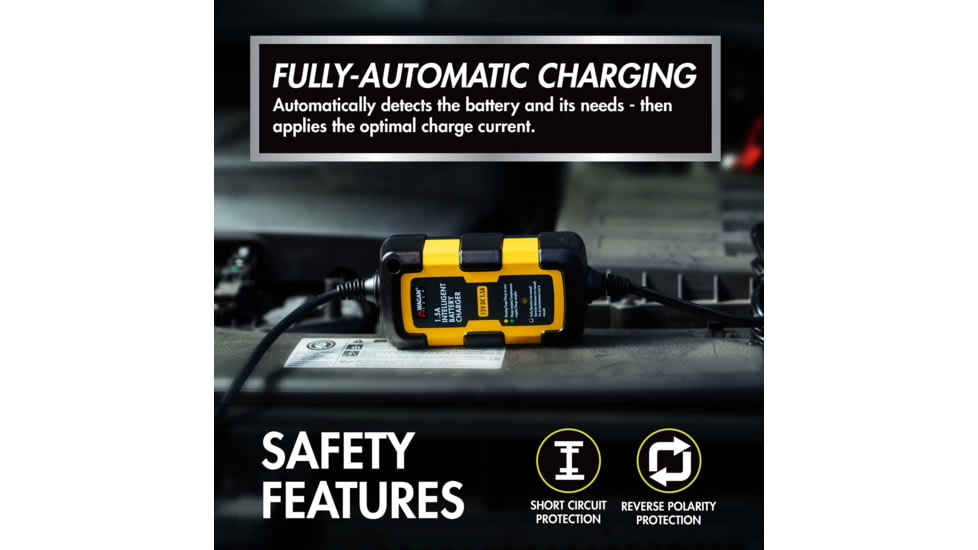 Wagan 1.5-Amp Intelligent Battery Charger, 7402