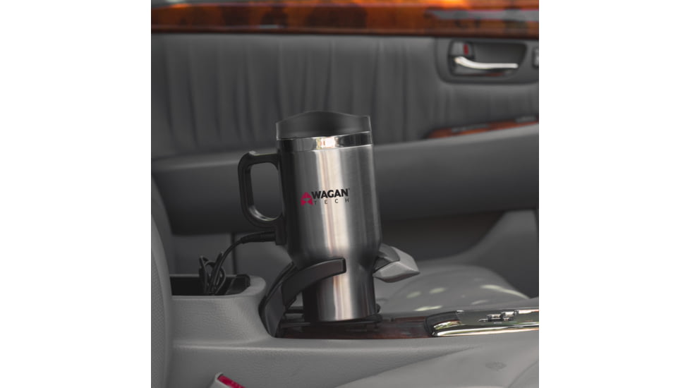 Wagan 12V Deluxe Heated Mug, Gray, One Size, EL6100