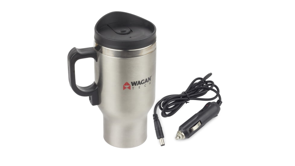 Wagan 12V Deluxe Heated Mug, Gray, One Size, EL6100