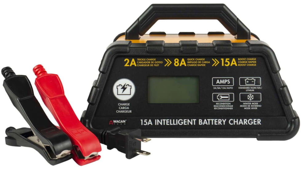 Wagan 15-Amp 6-Stage Intelligent Battery Charger, 7407