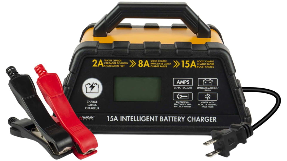 Wagan 15-Amp 6-Stage Intelligent Battery Charger, 7407