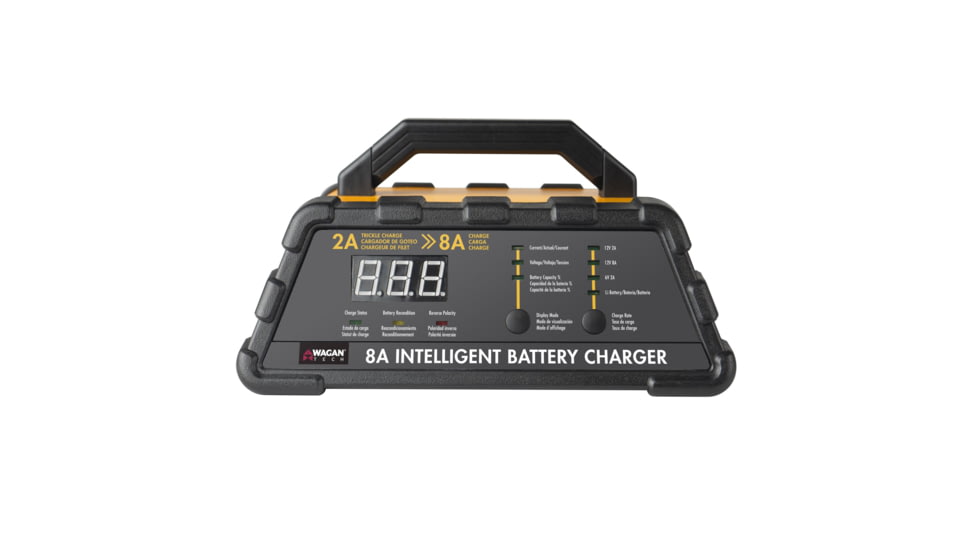 Wagan 8A Intelligent Battery Charger, Yellow, One Size, EL7406