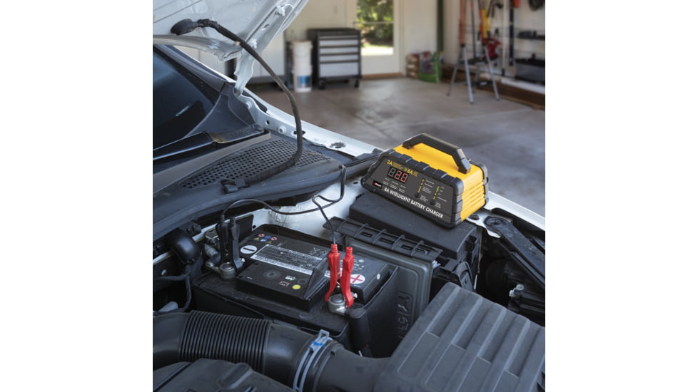 Wagan 8A Intelligent Battery Charger, Yellow, One Size, EL7406