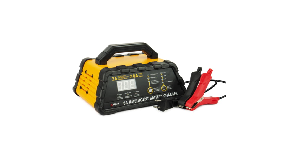 Wagan 8A Intelligent Battery Charger, Yellow, One Size, EL7406