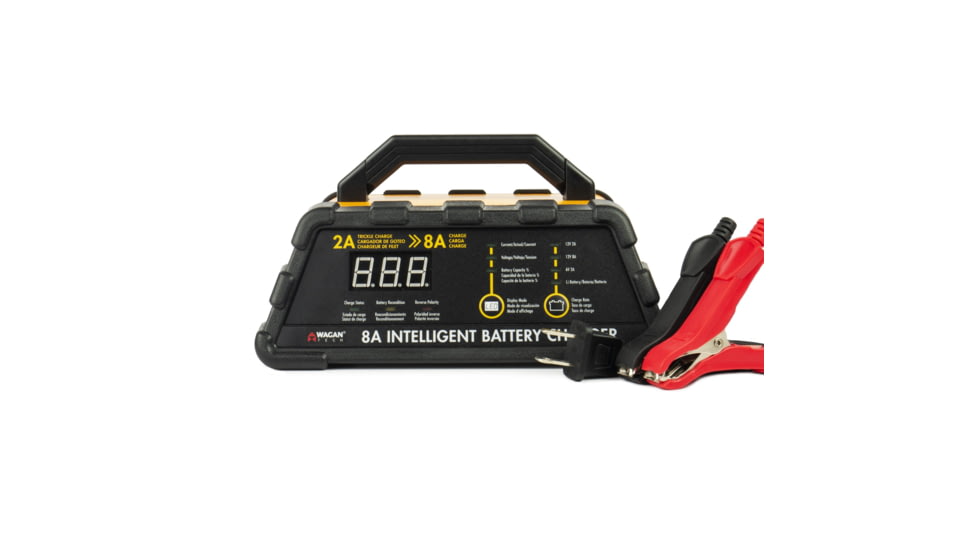 Wagan 8A Intelligent Battery Charger, Yellow, One Size, EL7406