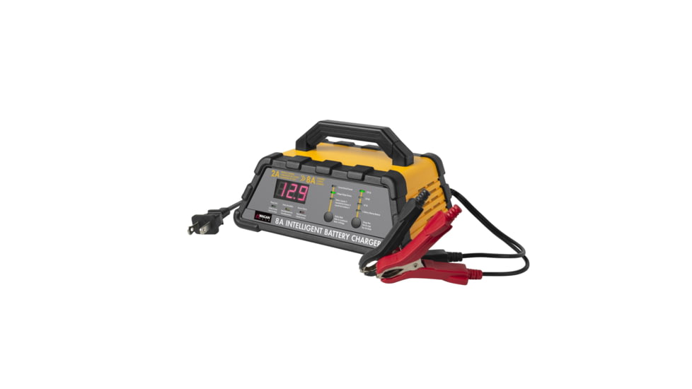 Wagan 8A Intelligent Battery Charger, Yellow, One Size, EL7406