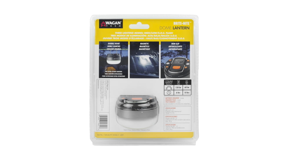 Wagan Brite-Nite Dome Lantern, Orange, One Size, EL4301
