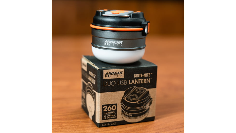 Wagan Brite-Nite Duo USB Lantern, Orange, One Size, EL4305