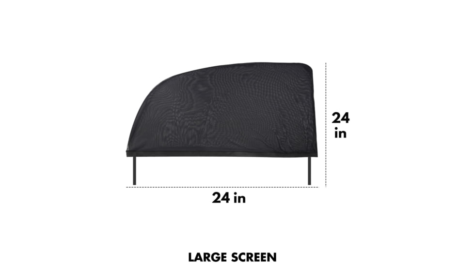 Wagan Easy Air Auto Screen, Set of 2, Black, Large, IN6008