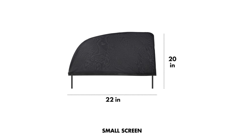 Wagan Easy Air Auto Screen, Set of 2, Black, Small, IN6009