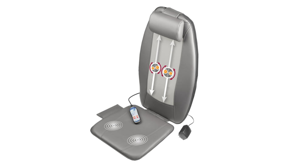 Wagan Heated Shiatsu Massage Cushion, Gray, One Size, IN9990