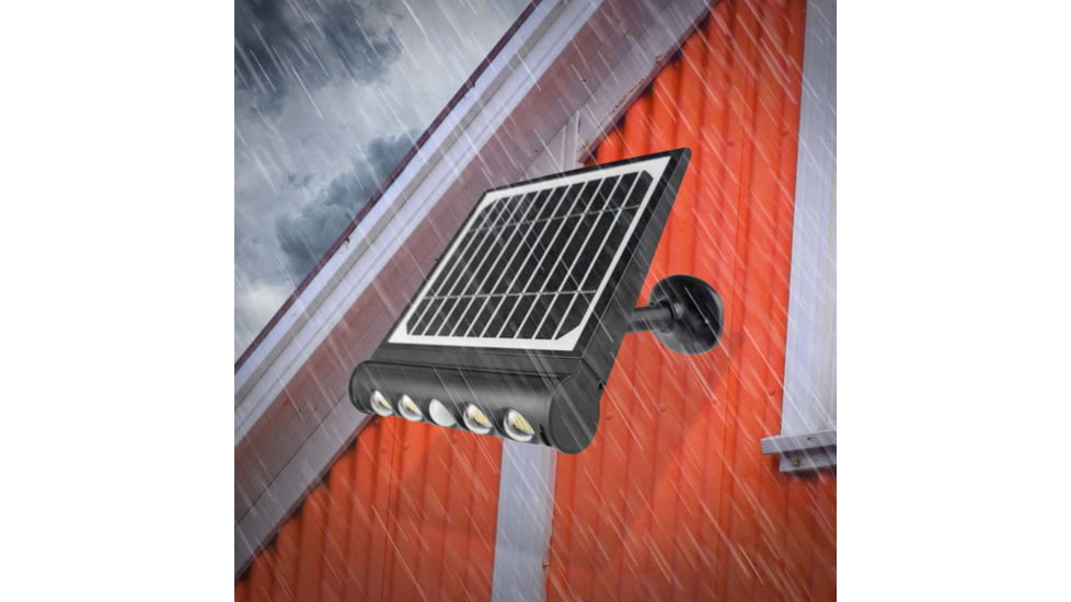 Wagan In Out Detachable Solar Wall Light, Black, One Size, EL8567