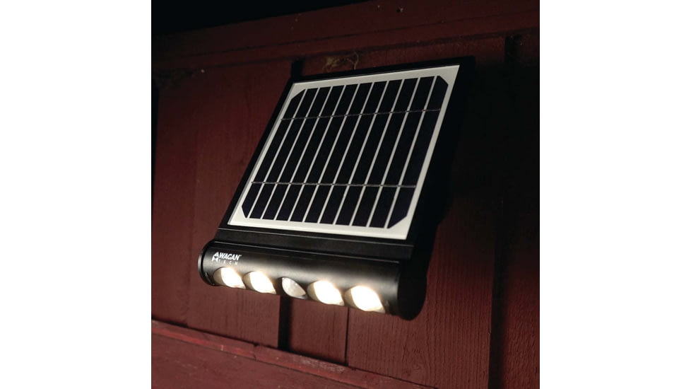 Wagan In Out Detachable Solar Wall Light, Black, One Size, EL8567