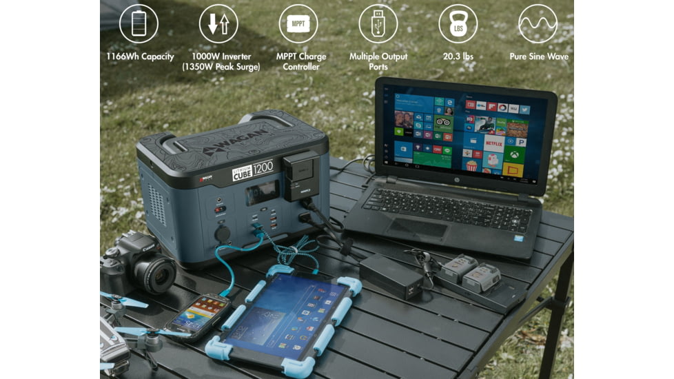 Wagan Lithium Cube 1200, Gray, One Size, EL8836