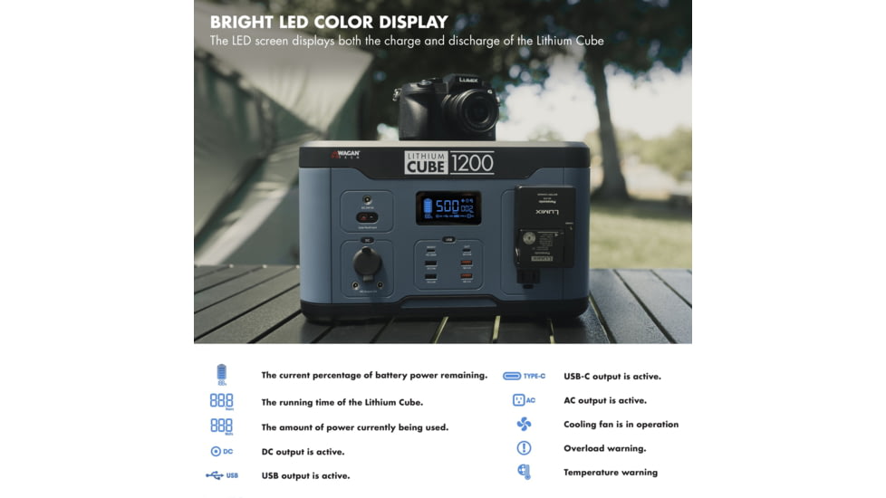 Wagan Lithium Cube 1200, Gray, One Size, EL8836