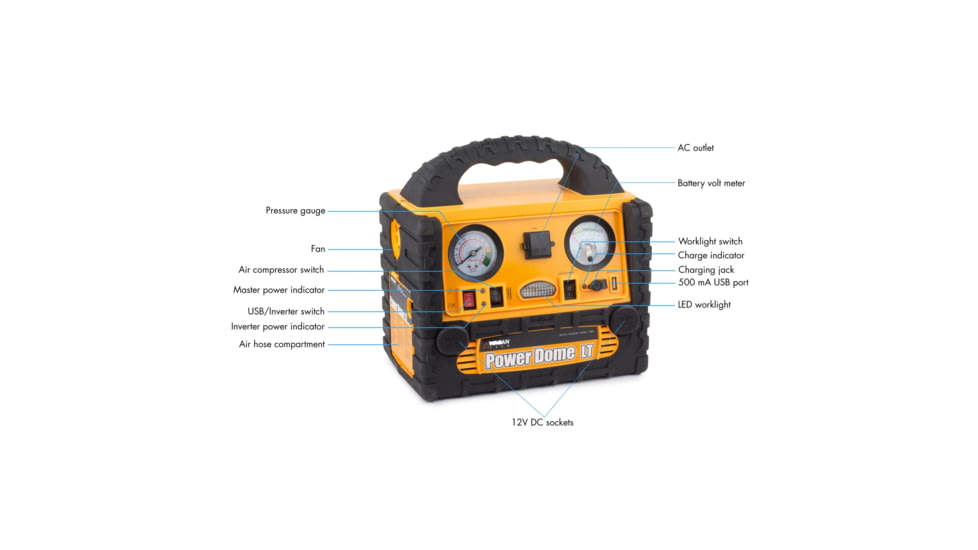 Wagan Power Dome LT, Yellow, One Size, EL2464