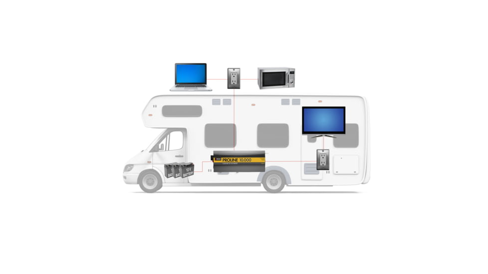 Wagan ProLine 10000W Inverter &amp; Remote, Black, One Size, EL3748