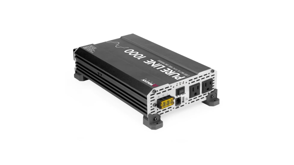 Wagan Pure Line 1000W Pure Sine Inverter, ETL, Black, One Size, EL3804